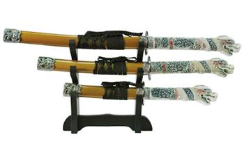 14.5(in), 12(in), 9.5(in) 3PC MINI OPEN MOUTH WITH STAND C-003-GD-CL