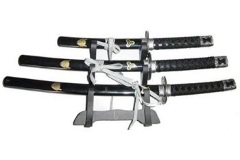 15(in), 12(in) & 9-1/2(in) 3PC MINI SWORDS W/ STAND C-114