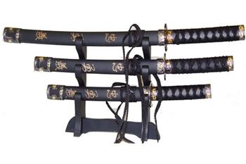 3PC MINI SWORDS W/ STAND H-101